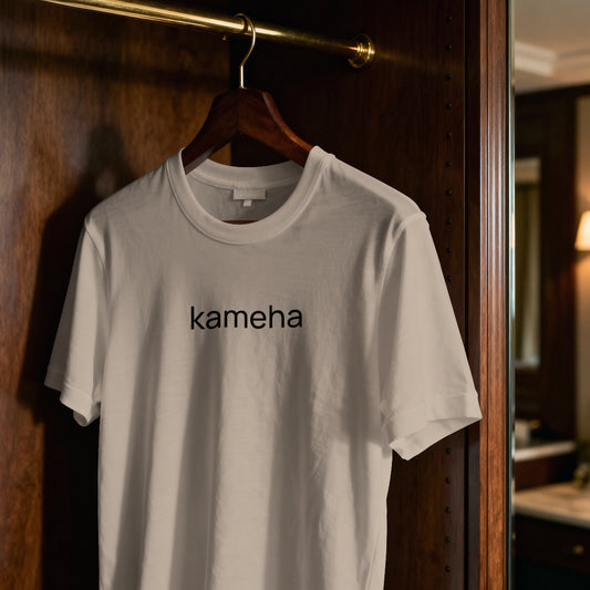 Kameha - black on sand - tshirt