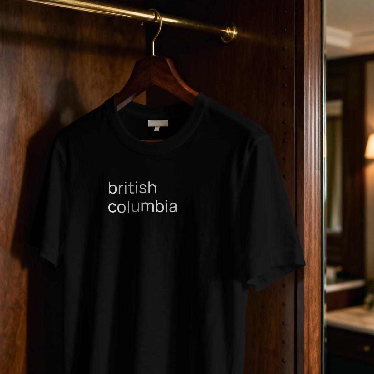 BC - white on black - tshirt