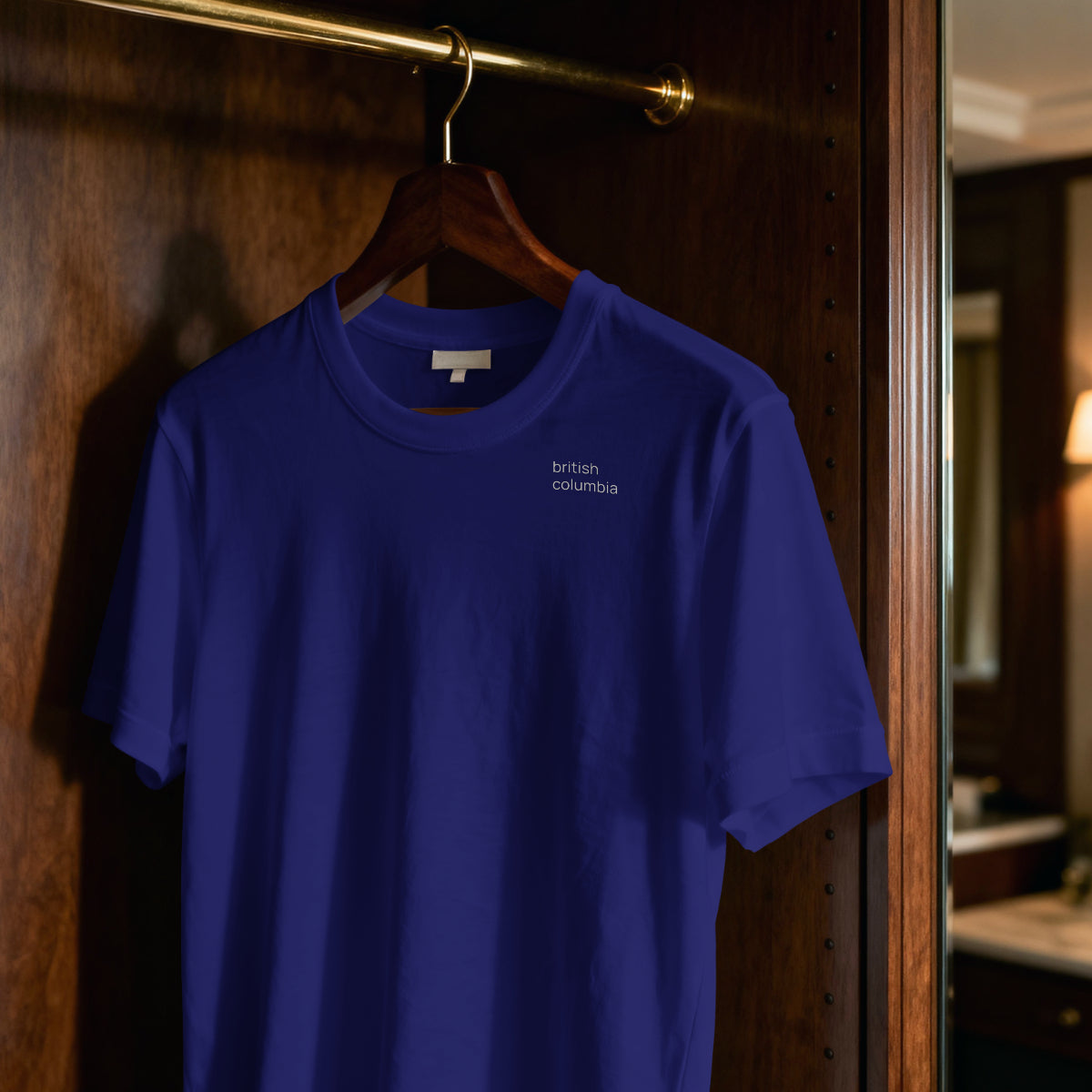 BC - white on navy - tshirt