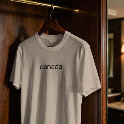 Canada - black on sand - tshirt